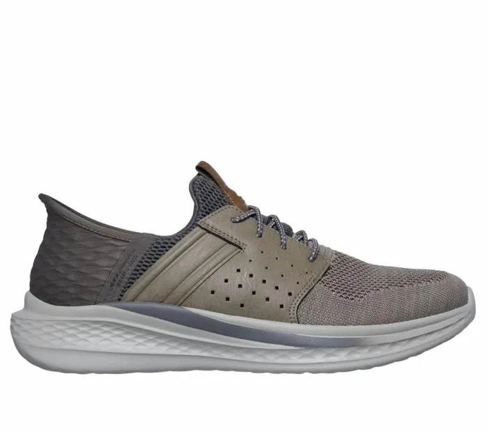 Skechers Skechers Slipins RF Slade 8211 Ocon Taupe Men Casual Sneakers