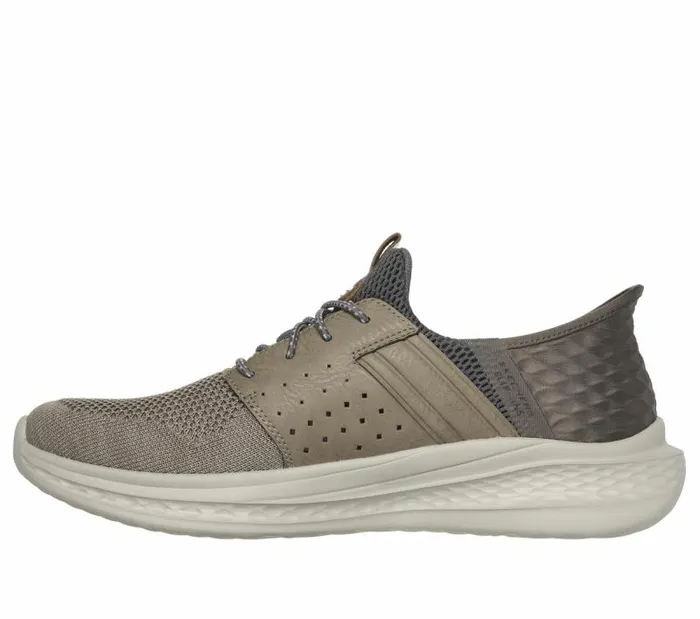 Skechers Skechers Slipins RF Slade 8211 Ocon Taupe Men Casual Sneakers