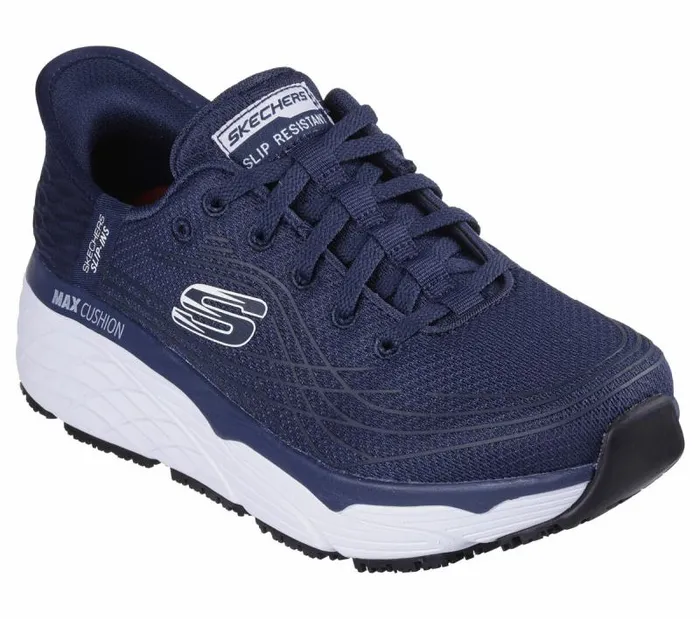 Skechers Skechers Slipins RF Work Max Cushioning Elite Navy Women Hands Free Slipins