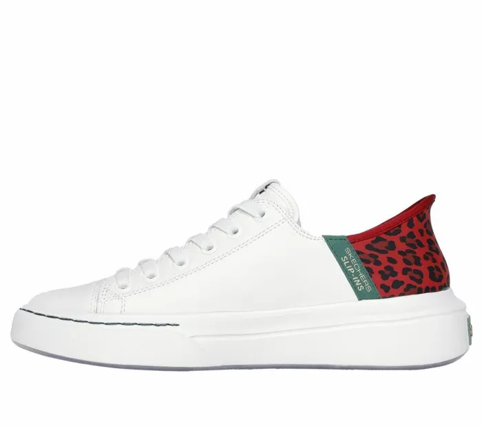 Skechers Skechers Slipins Snoop One 8211 LowG Leather White Red Men Casual Sneakers