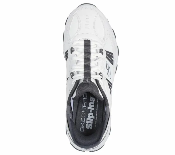 Skechers Skechers Slipins Stamina AT 8211Swift Fusion White Gray Men Athletic Sneakers