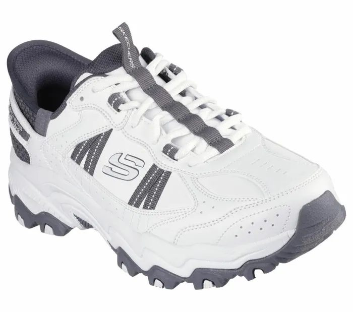 Skechers Skechers Slipins Stamina AT 8211Swift Fusion White Gray Men Athletic Sneakers