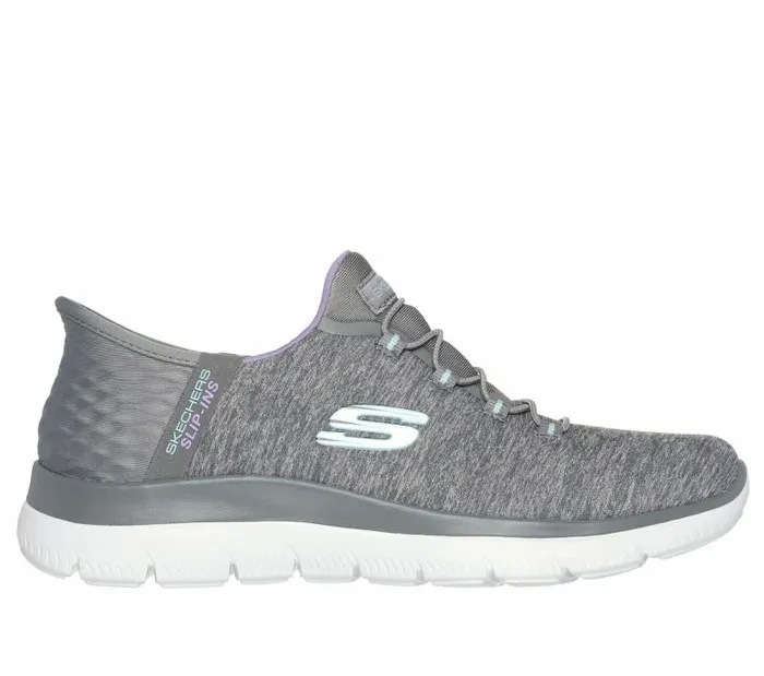 Skechers Skechers Slipins Summits 8211 Dazzling Haze Gray Multi Women Athletic Sneakers Skechers Skechers Slipins Summits 8211 Dazzling Haze Gray Multi Women Athletic Sneakers