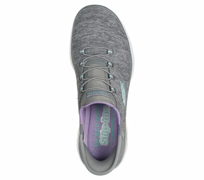 Skechers Skechers Slipins Summits 8211 Dazzling Haze Gray Multi Women Athletic Sneakers