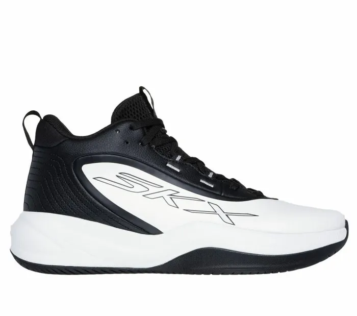 Skechers SKX LEAGUE White Black Men Athletic Sneakers