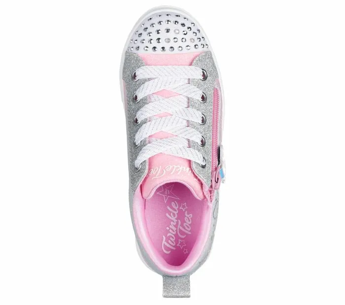 Skechers Twinkle Toes Twinkle Sparks 8211 Magical Ombre Pink Silver Kids Athletic Shoes and Sneakers Skechers Twinkle Toes Twinkle Sparks 8211 Magical Ombre Pink Silver Kids Athletic Shoes and Sneakers