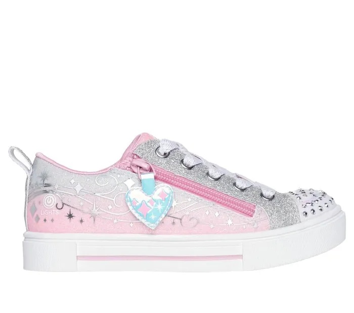 Skechers Twinkle Toes Twinkle Sparks 8211 Magical Ombre Pink Silver Kids Athletic Shoes and Sneakers Skechers Twinkle Toes Twinkle Sparks 8211 Magical Ombre Pink Silver Kids Athletic Shoes and Sneakers