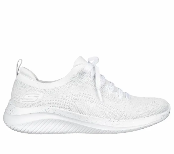 Skechers Ultra Flex 30 8211 Let039s Dance White Silver Women Athletic Sneakers Skechers Ultra Flex 30 8211 Let039s Dance White Silver Women Athletic Sneakers