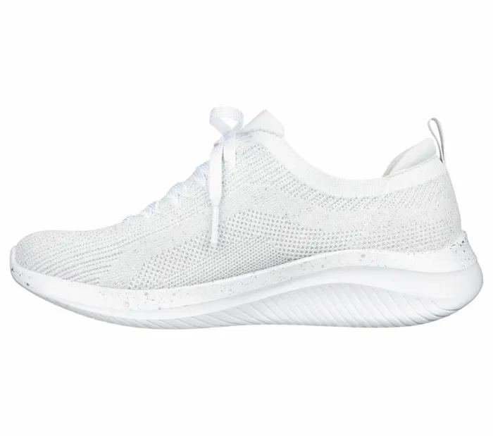 Skechers Ultra Flex 30 8211 Let039s Dance White Silver Women Athletic Sneakers Skechers Ultra Flex 30 8211 Let039s Dance White Silver Women Athletic Sneakers