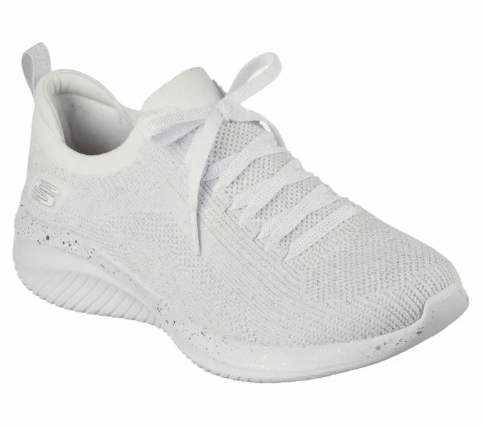 Skechers Ultra Flex 30 8211 Let039s Dance White Silver Women Athletic Sneakers Skechers Ultra Flex 30 8211 Let039s Dance White Silver Women Athletic Sneakers