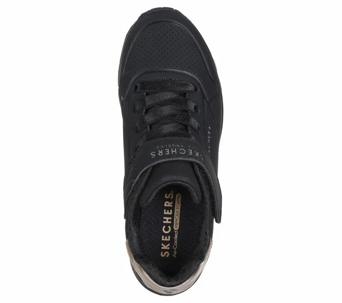 Skechers Uno Gen18211 Summer Core Black Kids Athletic Shoes and Sneakers