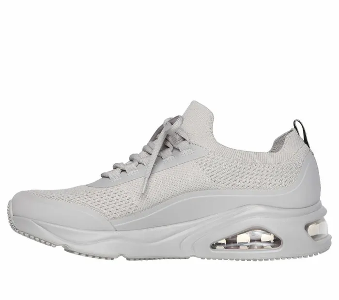 Skechers Waterproof TresAir Uno 8211 Weathair Knit Taupe Men Athletic Sneakers