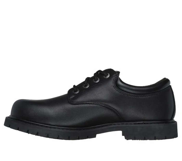 Skechers Work Cottonwood 8211 Cantix Black Men Lace Up Skechers Work Cottonwood 8211 Cantix Black Men Lace Up
