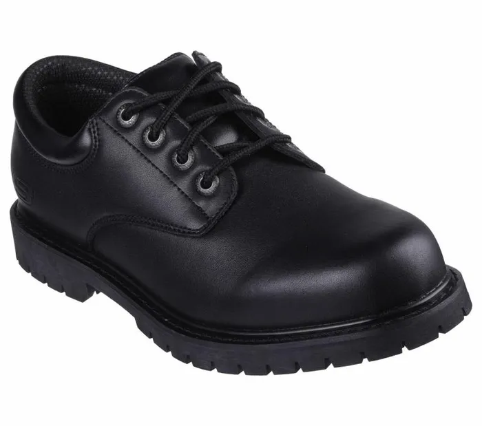 Skechers Work Cottonwood 8211 Cantix Black Men Lace Up Skechers Work Cottonwood 8211 Cantix Black Men Lace Up