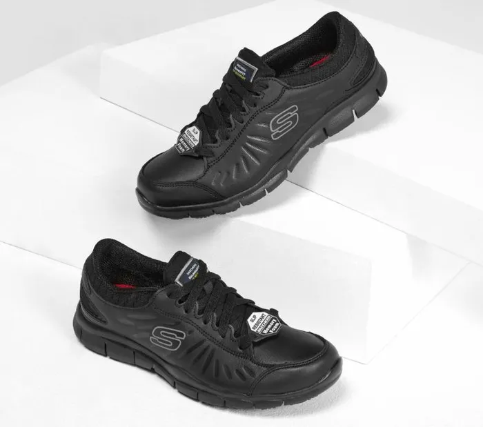 Skechers Work Relaxed Fit 8211 Eldred SR Black Women Work and Safety Skechers Work Relaxed Fit 8211 Eldred SR Black Women Work and Safety