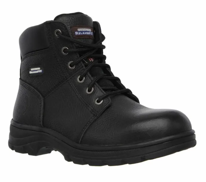 Skechers Work Relaxed Fit 8211 Workshire ST Black Men Boots Skechers Work Relaxed Fit 8211 Workshire ST Black Men Boots