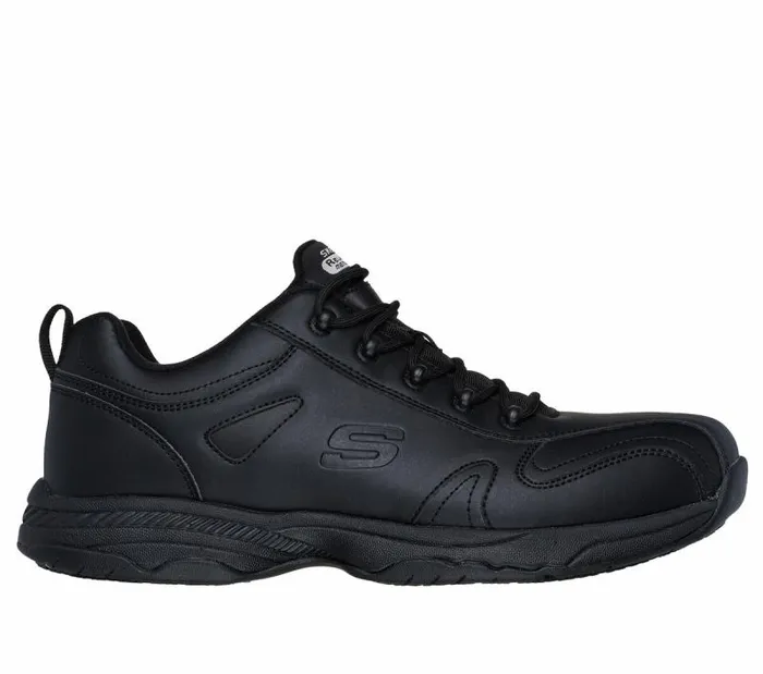 Skechers Work Relaxed Fit Dighton 8211 Strits Black Men Lace Up