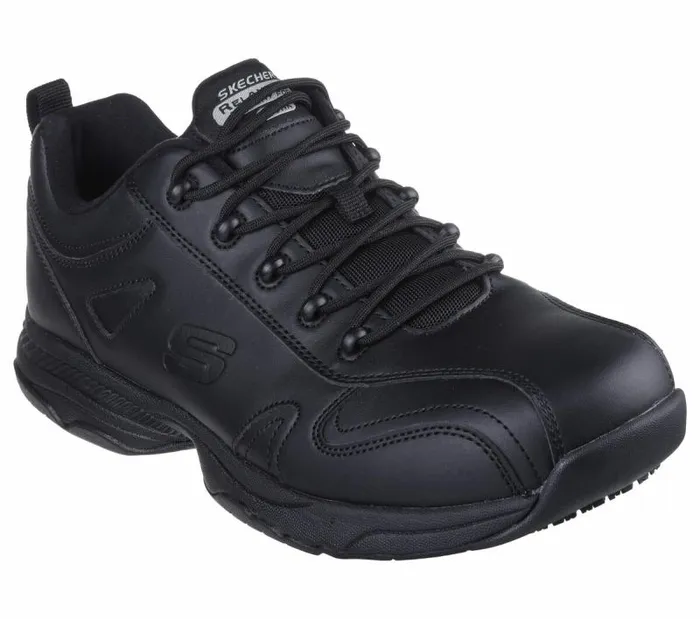 Skechers Work Relaxed Fit Dighton 8211 Strits Black Men Lace Up Skechers Work Relaxed Fit Dighton 8211 Strits Black Men Lace Up