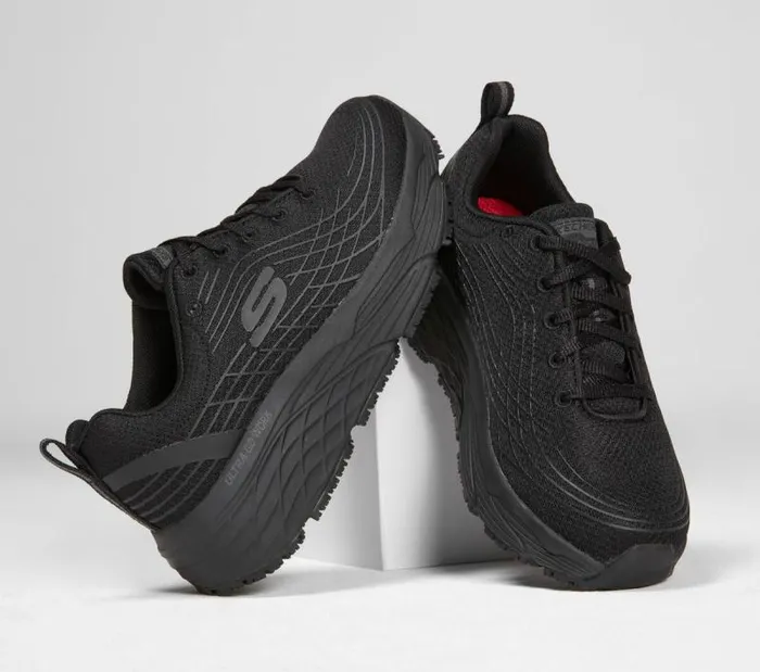 Skechers Work Relaxed Fit Max Cushioning Elite SR Black Women Work and Safety Skechers Work Relaxed Fit Max Cushioning Elite SR Black Women Work and Safety