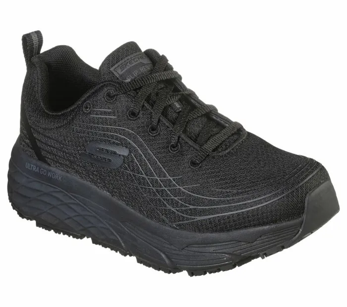 Skechers Work Relaxed Fit Max Cushioning Elite SR Black Women Work and Safety Skechers Work Relaxed Fit Max Cushioning Elite SR Black Women Work and Safety