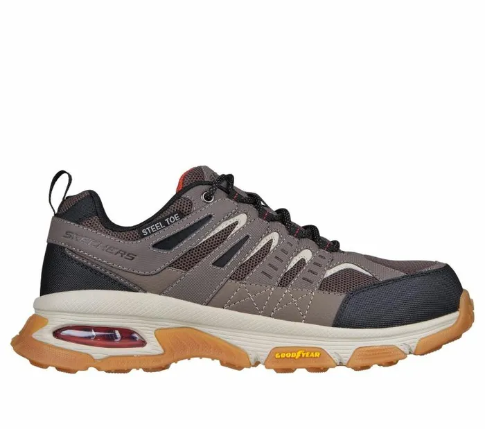 Skechers Work SkechAir Envoy ST 8211 Arcket Taupe Black Men Lace Up