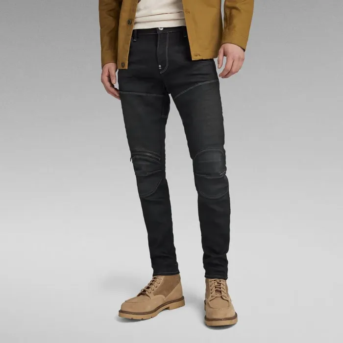 Skinny Men GStar RAW 5620 3D Zip Knee Skinny Jeans New Dark Aged