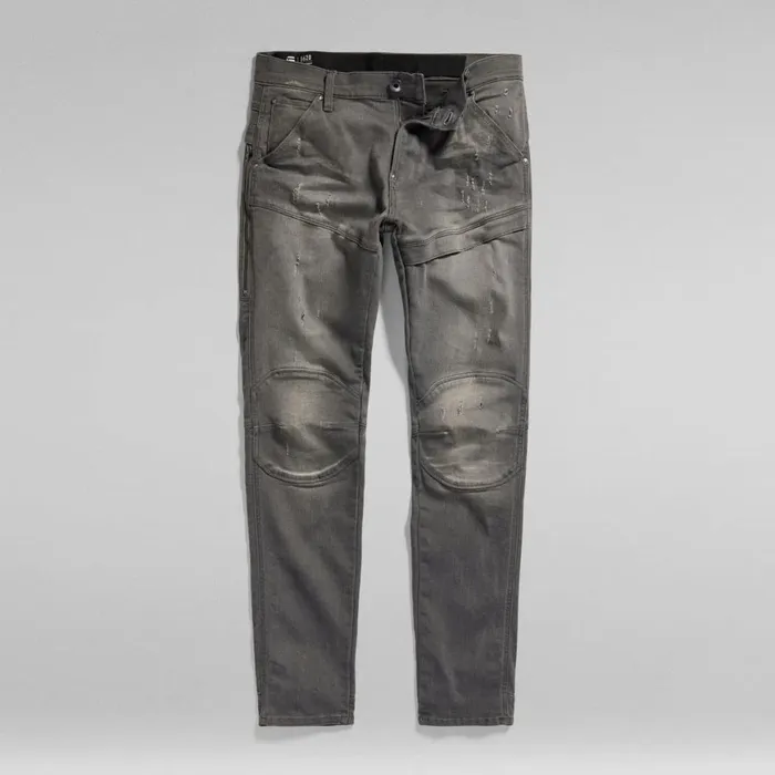 Skinny Men GStar RAW 5620 Flightsuit 3D Skinny Jeans Light Aged Destroy