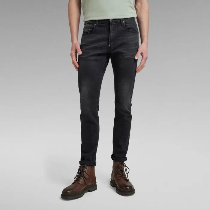 Skinny Men GStar RAW Revend FWD Skinny Jeans Worn In Black Onyx