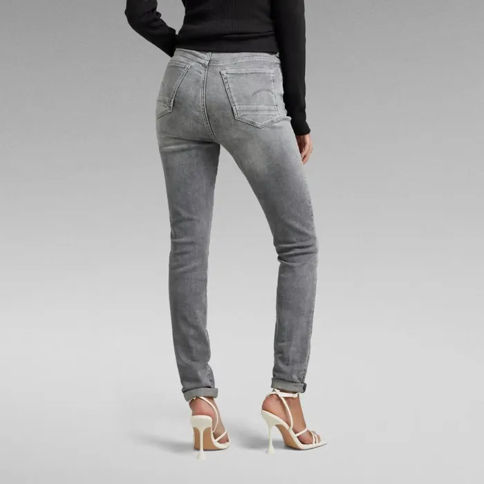 Skinny Women GStar RAW Kafey Ultra High Skinny Jeans Sun Faded Glacier Grey
