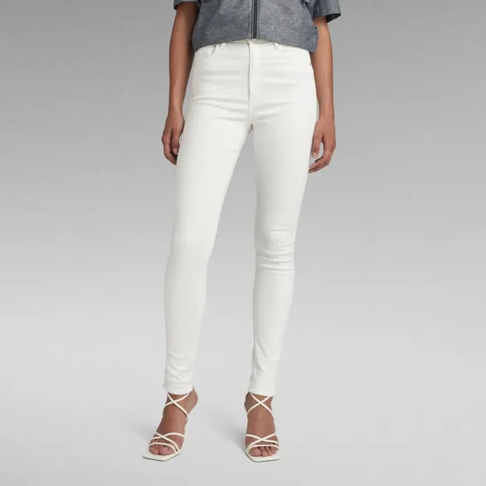 Skinny Women GStar RAW Kafey Ultra High Skinny Jeans White Gd