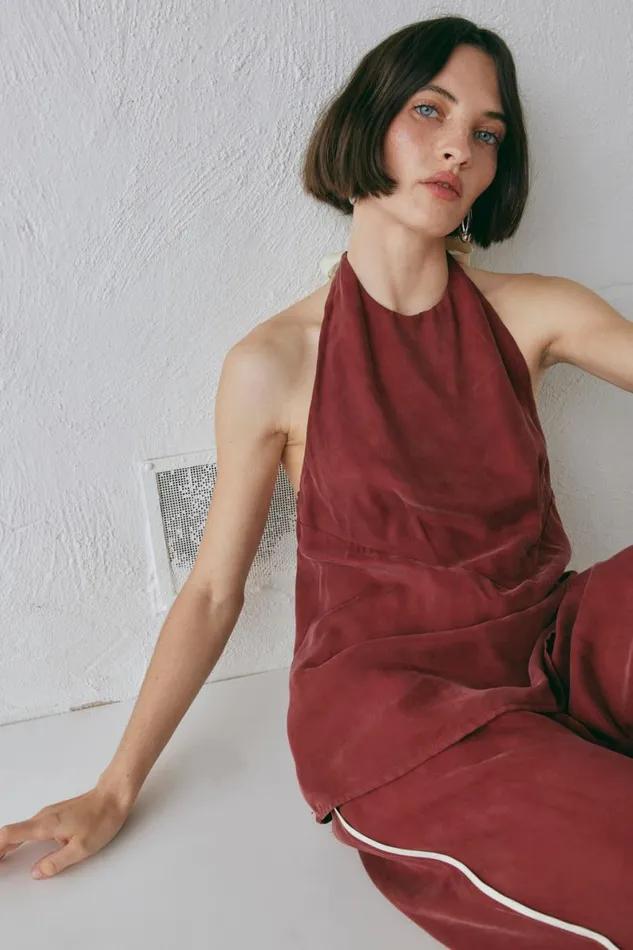 Sleeveless Women VRG GRL Sierra Top Wine
