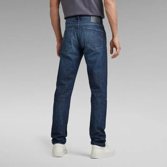 Slim Men GStar RAW 3301 Slim Jeans Worn In Ocean Reef Restored