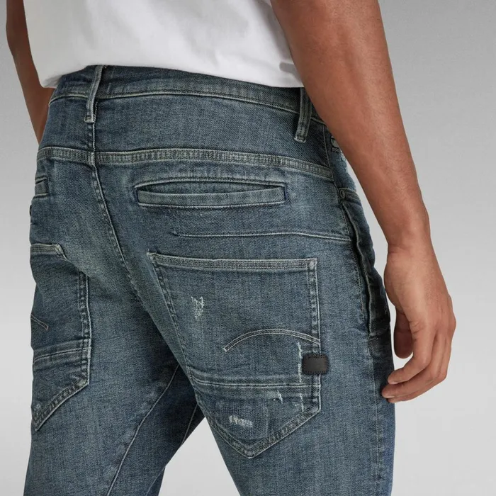 Slim Men GStar RAW DStaq 3D Slim Jeans Faded Blues Restored