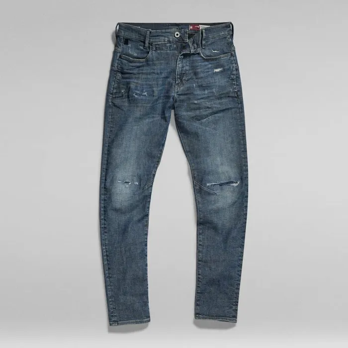 Slim Men GStar RAW DStaq 3D Slim Jeans Faded Blues Restored