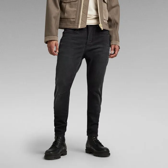 Slim Men GStar RAW DStaq 3D Slim Jeans Worn In Black Onyx