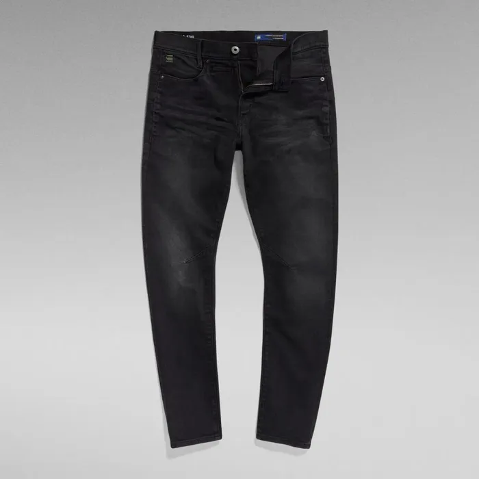 Slim Men GStar RAW DStaq 3D Slim Jeans Worn In Black Onyx