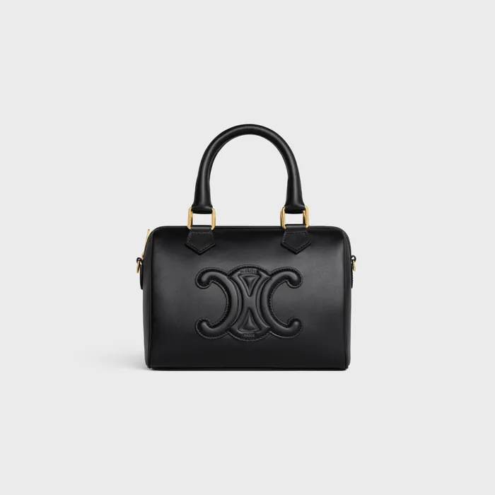 Small Boston Cuir Triomphe In Smooth Calfskin Black Women CELINE CUIR TRIOMPHE Small Boston Cuir Triomphe In Smooth Calfskin Black Women CELINE CUIR TRIOMPHE