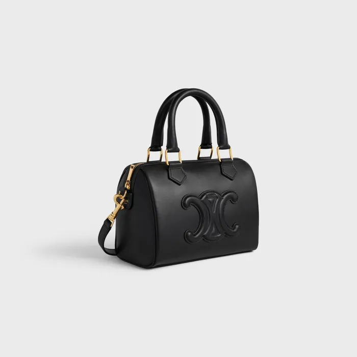 Small Boston Cuir Triomphe In Smooth Calfskin Black Women CELINE CUIR TRIOMPHE Small Boston Cuir Triomphe In Smooth Calfskin Black Women CELINE CUIR TRIOMPHE