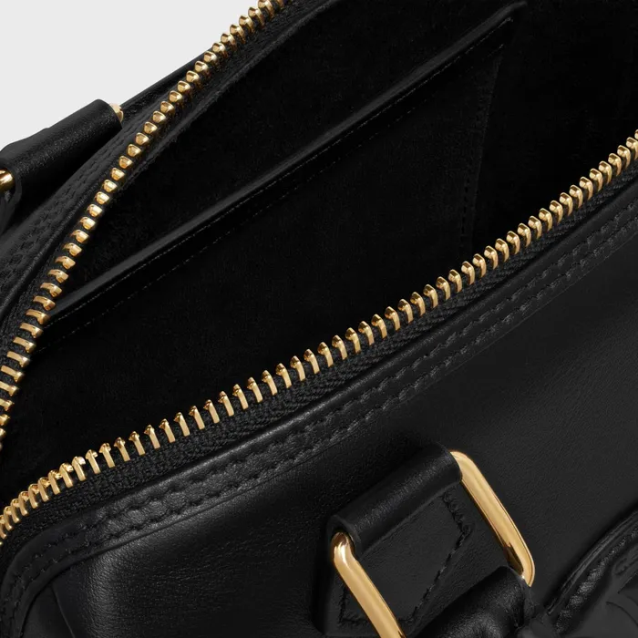 Small Boston Cuir Triomphe In Smooth Calfskin Black Women CELINE CUIR TRIOMPHE Small Boston Cuir Triomphe In Smooth Calfskin Black Women CELINE CUIR TRIOMPHE