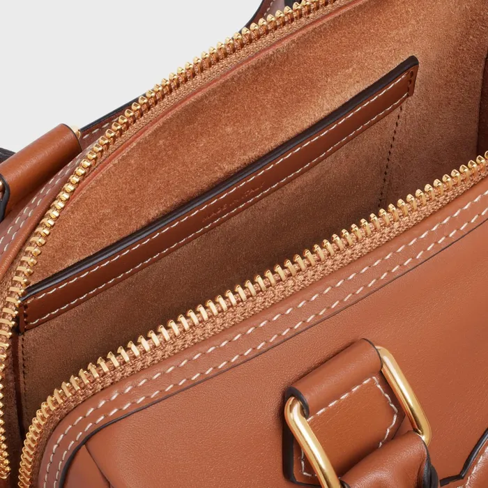 Small Boston Cuir Triomphe In Smooth Calfskin Tan Women CELINE CUIR TRIOMPHE Small Boston Cuir Triomphe In Smooth Calfskin Tan Women CELINE CUIR TRIOMPHE