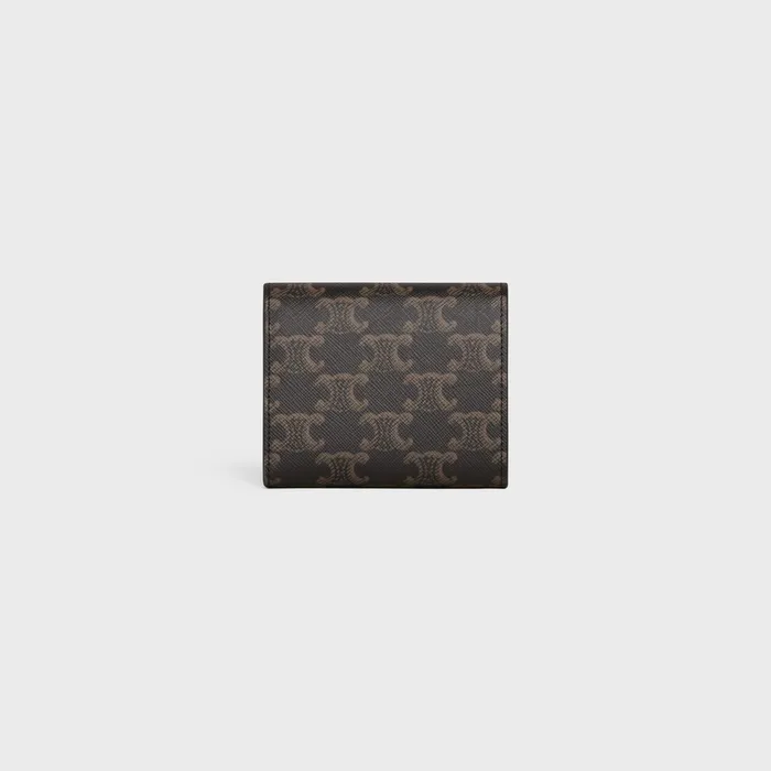 Small Wallet Triomphe In Triomphe Canvas Tan Women CELINE WALLETS Small Wallet Triomphe In Triomphe Canvas Tan Women CELINE WALLETS