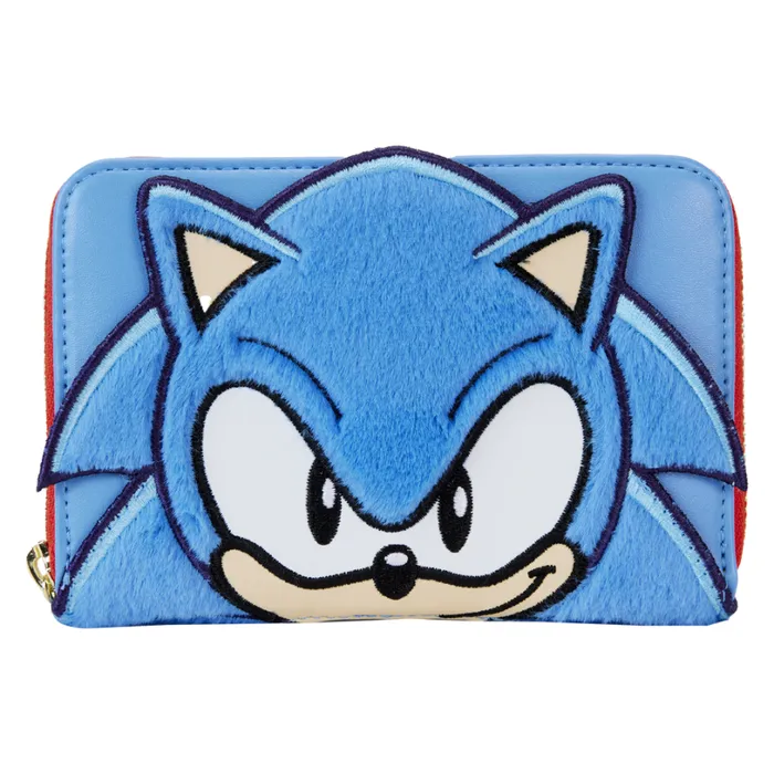 Sonic The Hedgehog Classic Cosplay Plush Zip Around Wallet Unisex Loungefly Bags and Wallets Sonic The Hedgehog Classic Cosplay Plush Zip Around Wallet Unisex Loungefly Bags and Wallets