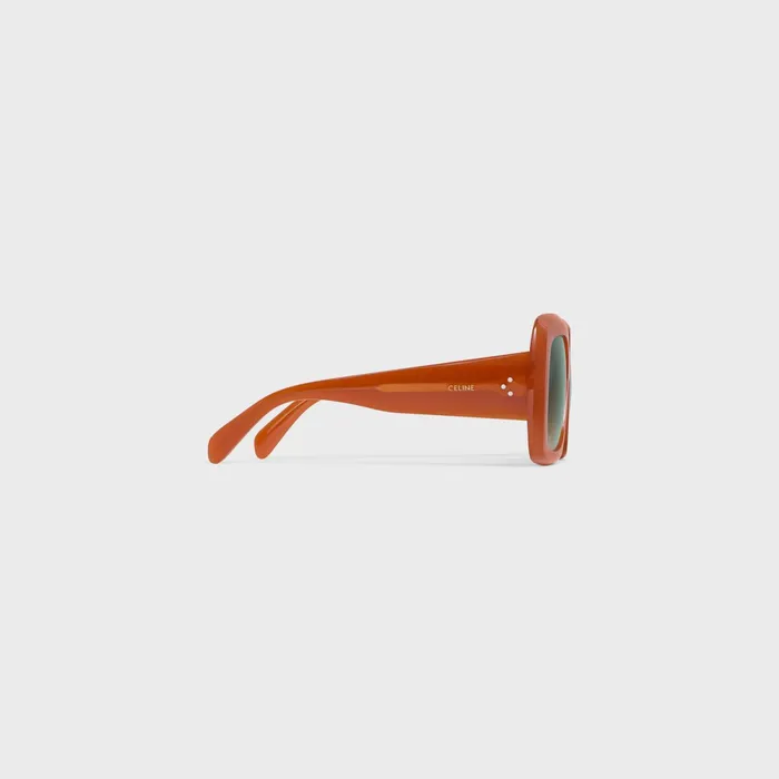 Square S263 Sunglasses In Acetate Milky Rust Women CELINE SUNGLASSES