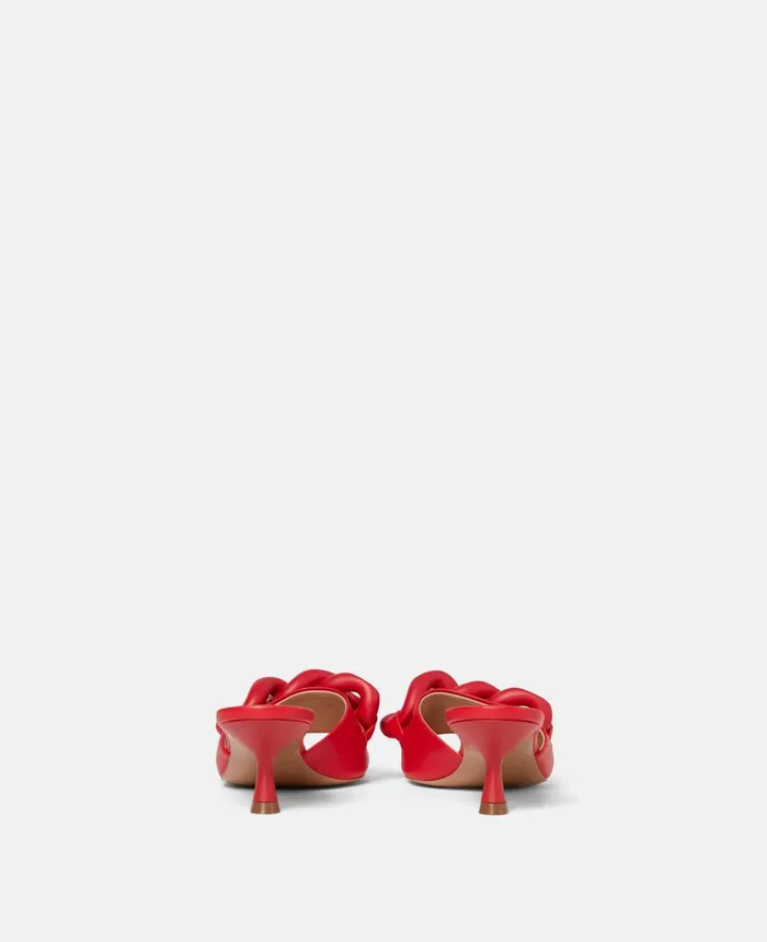 Stella McCartney Falabella Heel Slides Bright Red Women Heels