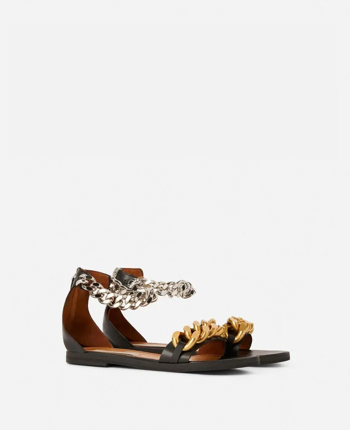 Stella McCartney Falabella Sandals Black Women Flats