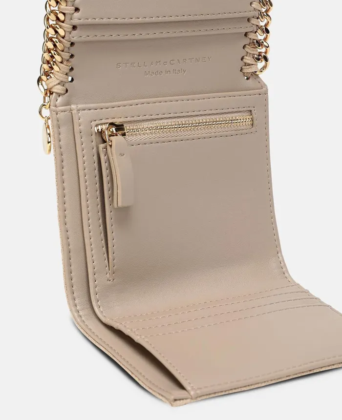 Stella McCartney Falabella Small Flap Wallet Clotted Cream Women Compact Wallets Stella McCartney Falabella Small Flap Wallet Clotted Cream Women Compact Wallets