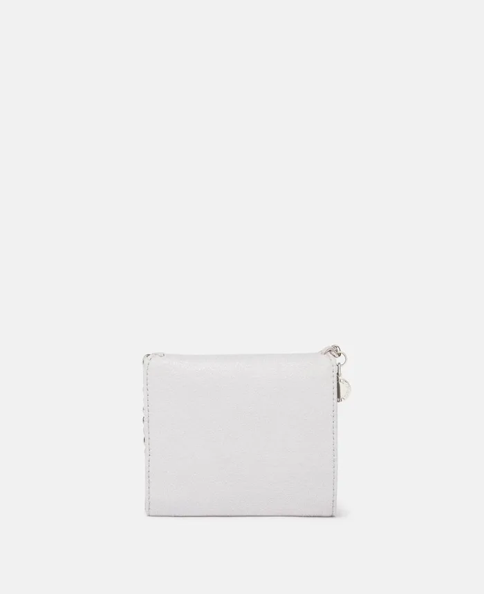 Stella McCartney Falabella Small Flap Wallet Ice Grey Women Strap Wallets