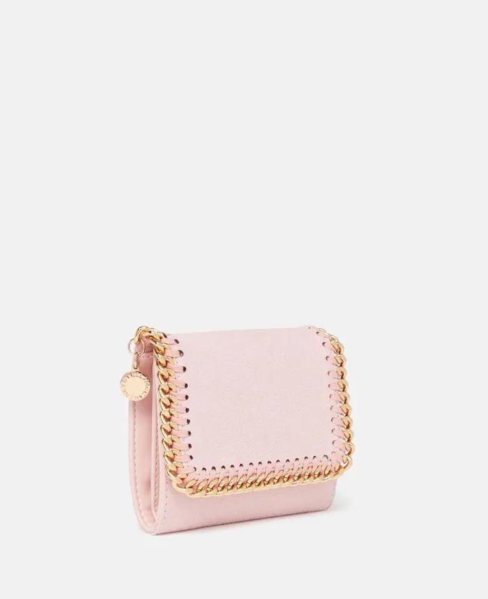 Stella McCartney Falabella Small Flap Wallet Rose Women Strap Wallets