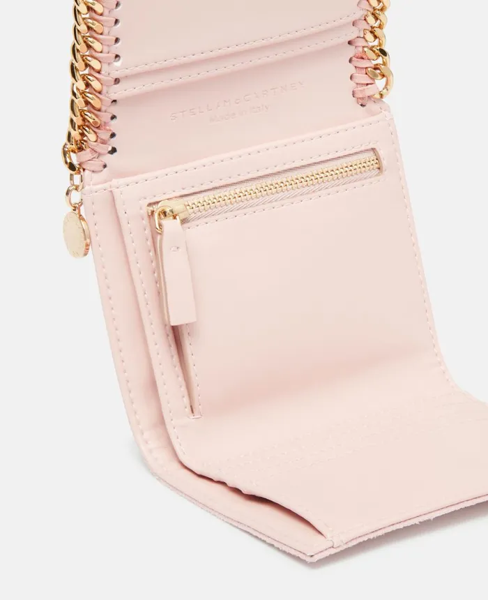Stella McCartney Falabella Small Flap Wallet Rose Women Strap Wallets