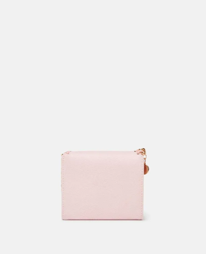 Stella McCartney Falabella Small Flap Wallet Rose Women Strap Wallets
